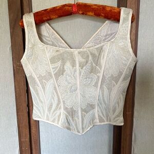 Vintage Tadashi Shoji Coquette Bustier Corset Top